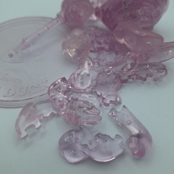 Disney Daisy Duck Crystal Puzzle 3D Stacking Pink Replacement Pieces Incomplete - Picture 7 of 8